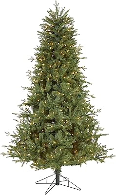 6.5ft. New Hampshire Spruce Artificial Christmas Tree with 500 Warm White Lights and 1074 Bendable Branches, Green