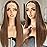 BLL Brown Wig, 13x4 Synthetic Lace Front Pre Plucked 26inch Long Straight Glueless Chocolate Light Brown Wigs For Black Women Suitable For Everyday Wear