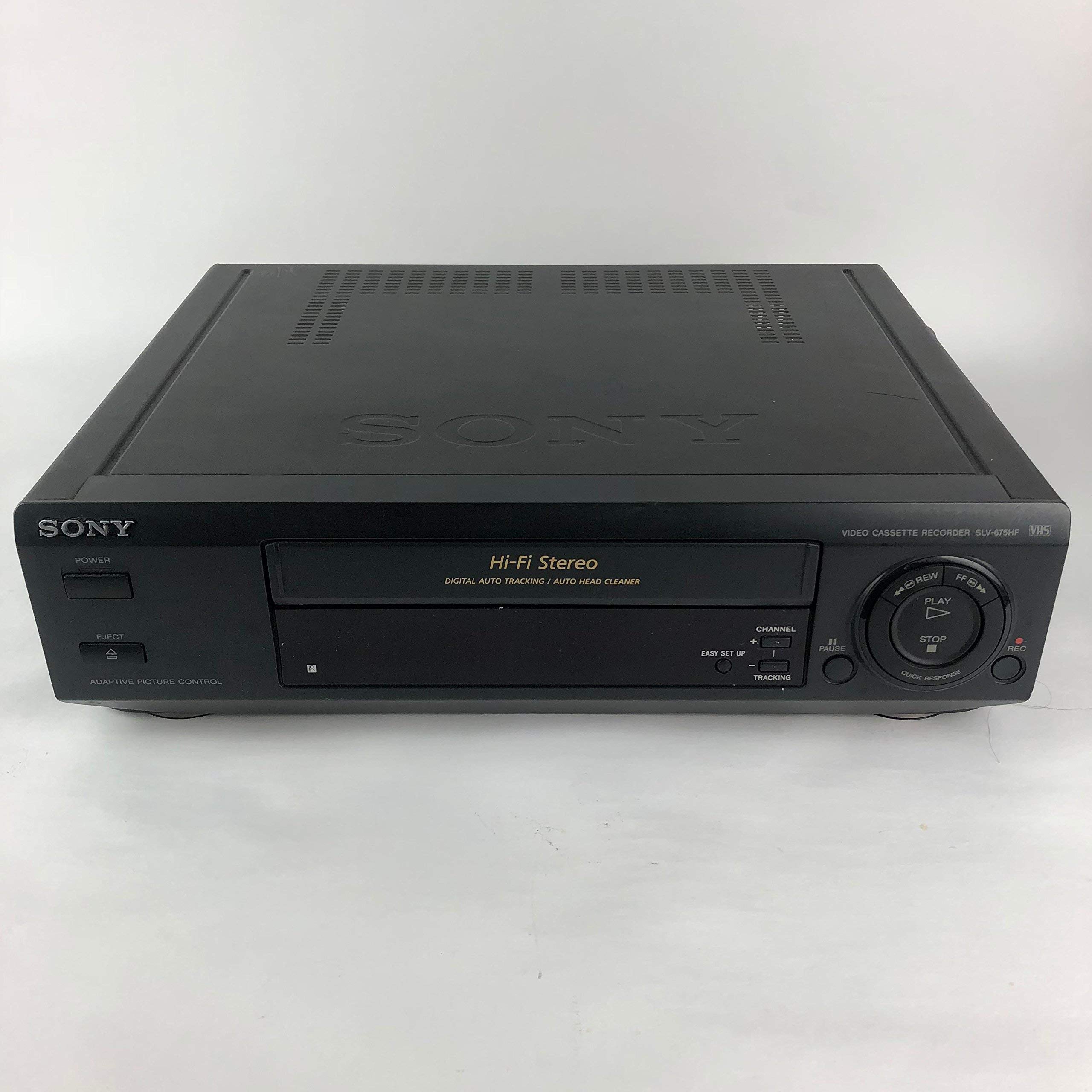 Sony SLV-675HF Video Cassette Recorder Player VCR w/ Hi Fi Stereo (Renewed)