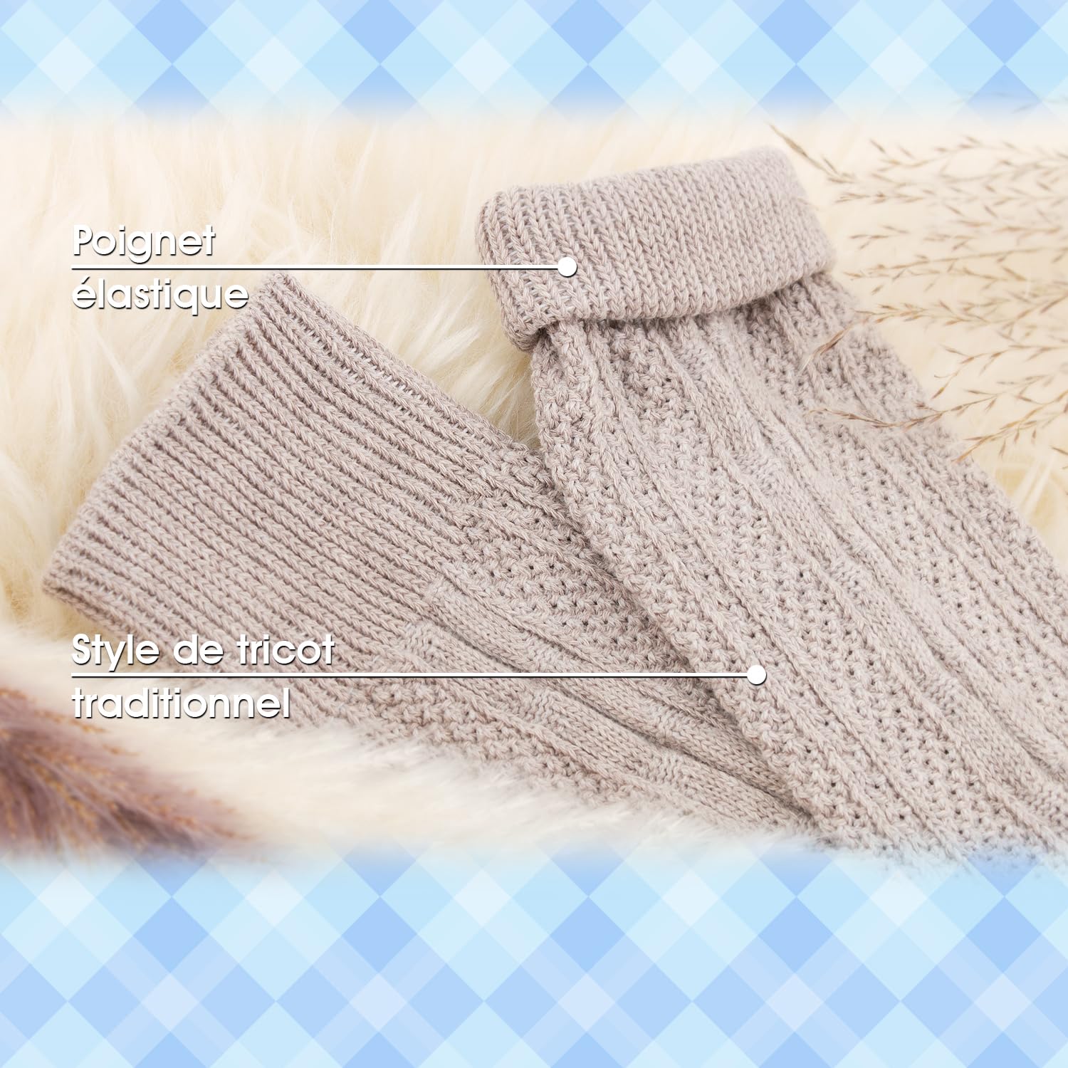 Celodoro Lot de 2 paires de chaussettes folkloriques pour homme et femme avec revers pour fête de la bière