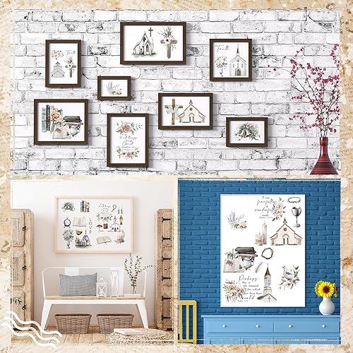 Miniatura 5 de BBTO 12 hojas de transferencia de otoño de Acción de Gracias para manualidades y muebles, calcomanías de transferencia de Navidad, calcomanías de