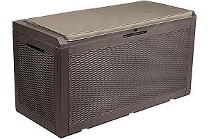 YITAHOME 100 Gallon Outdoor Bench Storage Seat with Cushion