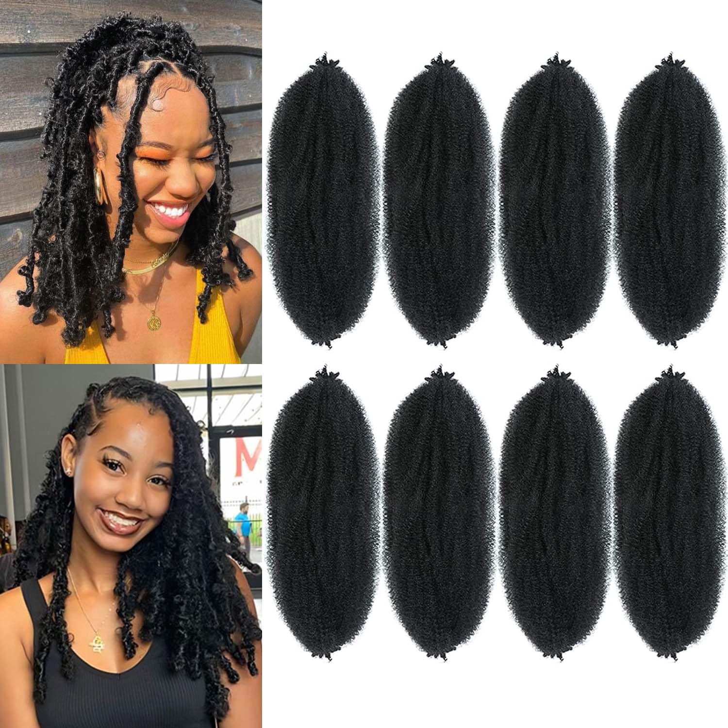 Amazon.com : Parceria 8 Packs Marley Twist Braiding Hair 8 Inch