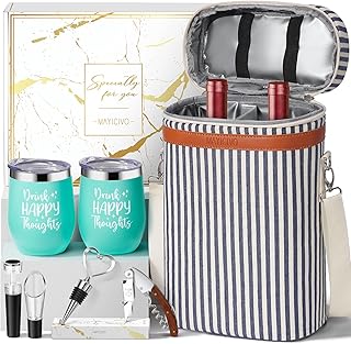 Birthday Gifts for Women Men - Wine Gifts Baskets Mothers Day Gifts For Mom, Women, Friend, Wine Lovers, Self Care Packag...