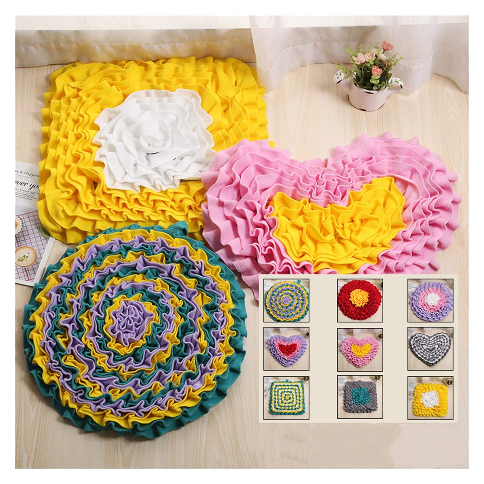 Annusatore per Animali Domestici Cane di Disegno Snuffle Mat Eco-Friendly Slow Food Alimentatore del Cane Puzzle Accessori for la Formazione Giocattoli Lavabile Sniffing Rilievo for Il Cane