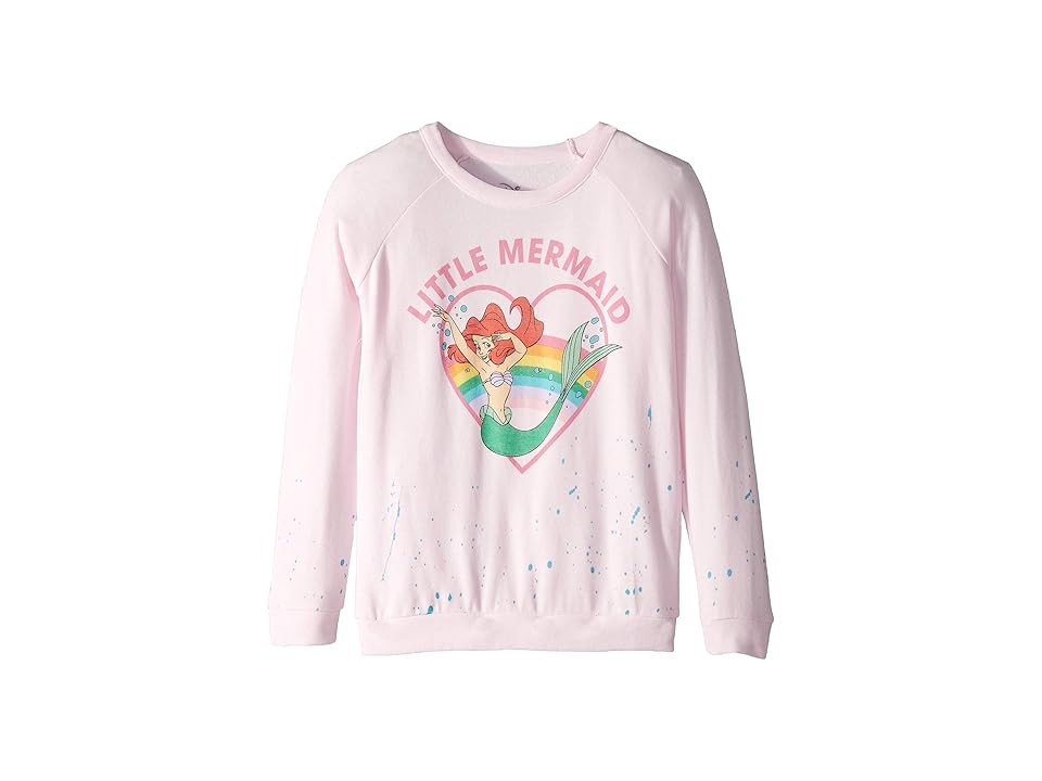 

Chaser Kids Little Mermaid Extra Soft Cozy Knit Long Sleeve Raglan Pullover (Little Kids/Big Kids) (Pinky) Girl's Clothing, Pink