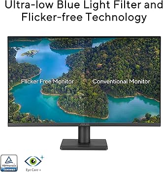 タイムセール【美品１日のみ使用 】ASUS モニター VA279HG 27型 PCモニター Eye Care VA279HG [27型 /フルHD(1920×1080) /ワイド