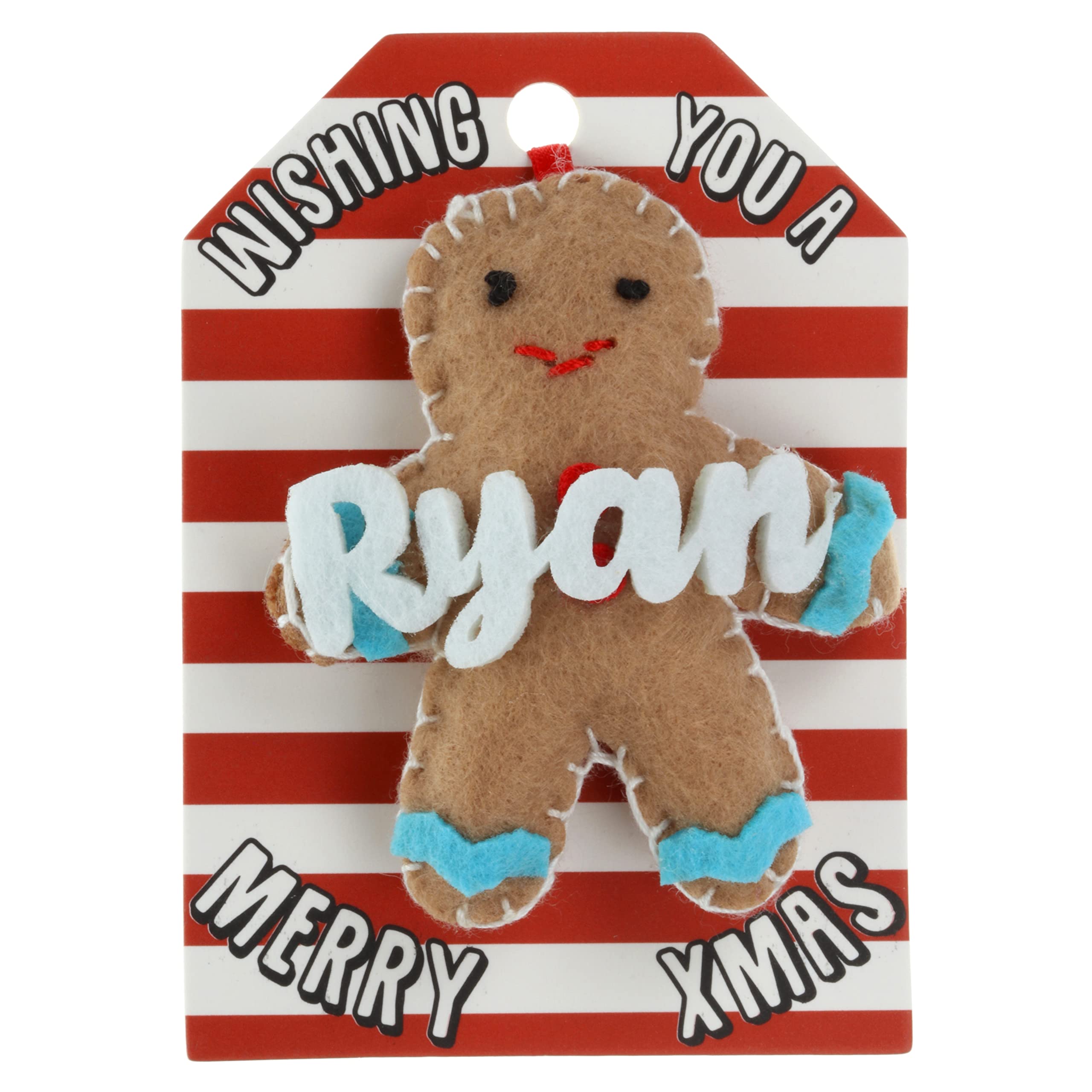 Ryan Name Gingerbread Man Christmas Tree Bauble Decoration Hanging Gift