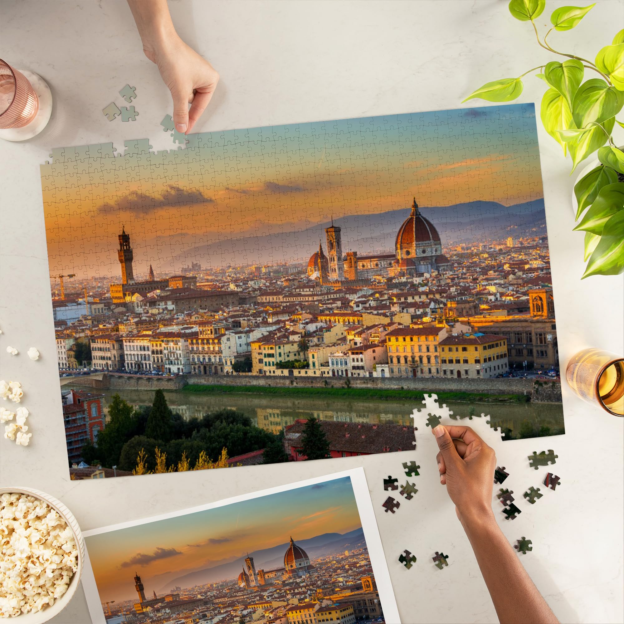 Amazon.com: Lantern Press “Florence, Italy – Sunset View of The