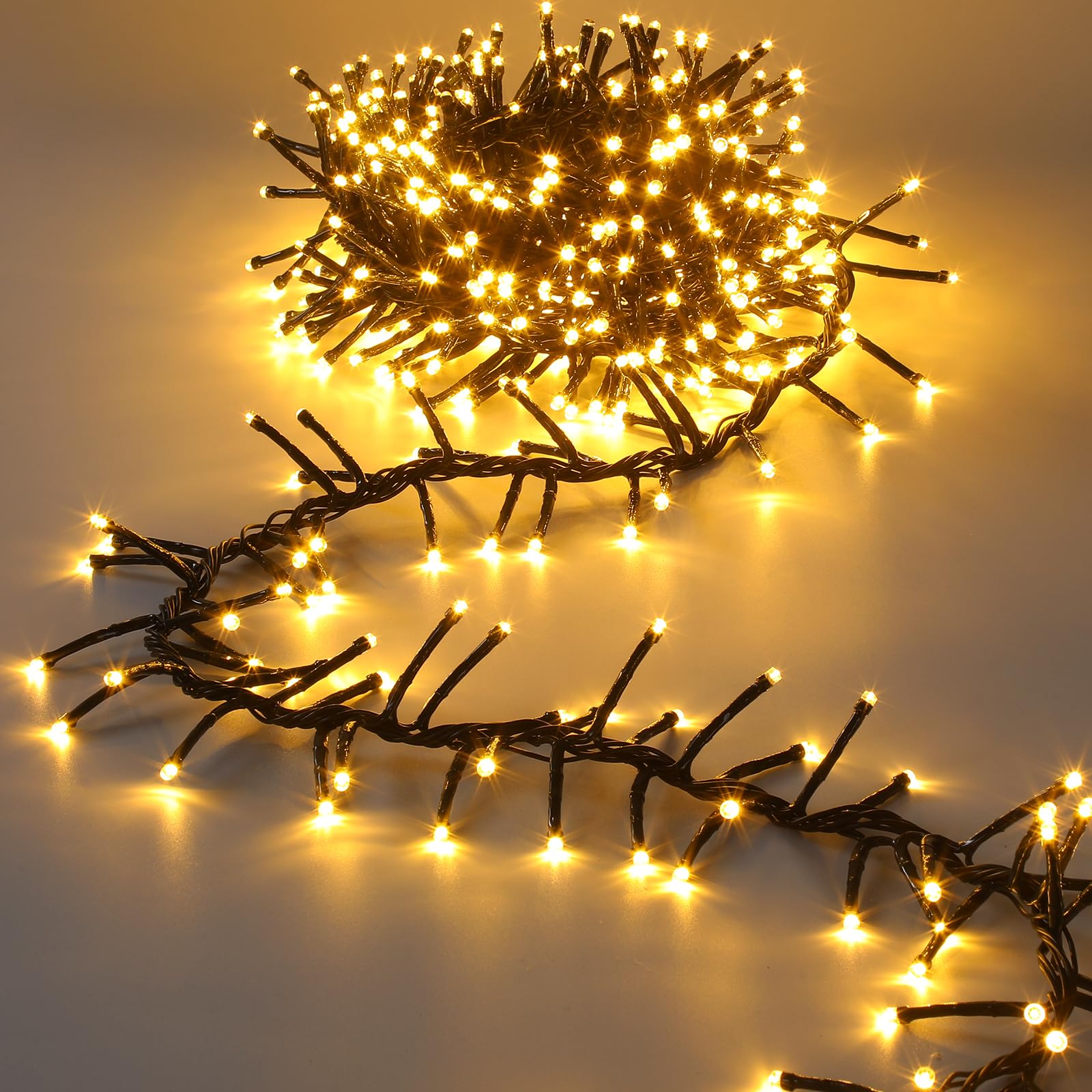 Avoalre Guirnalda Luces Navidad Exterior 3M 300LED,Blanco Cálido