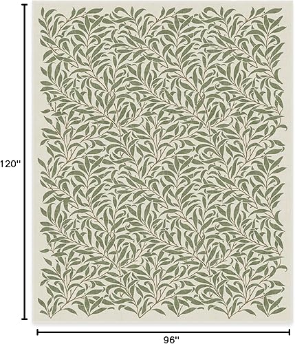 Vista 377 de RUGGABLE x Morris & Co Tapete prémium de pasillo lavable, para pasillo, cocina, entrada, sala de estar, dormitorio u oficina, con base Madreselva