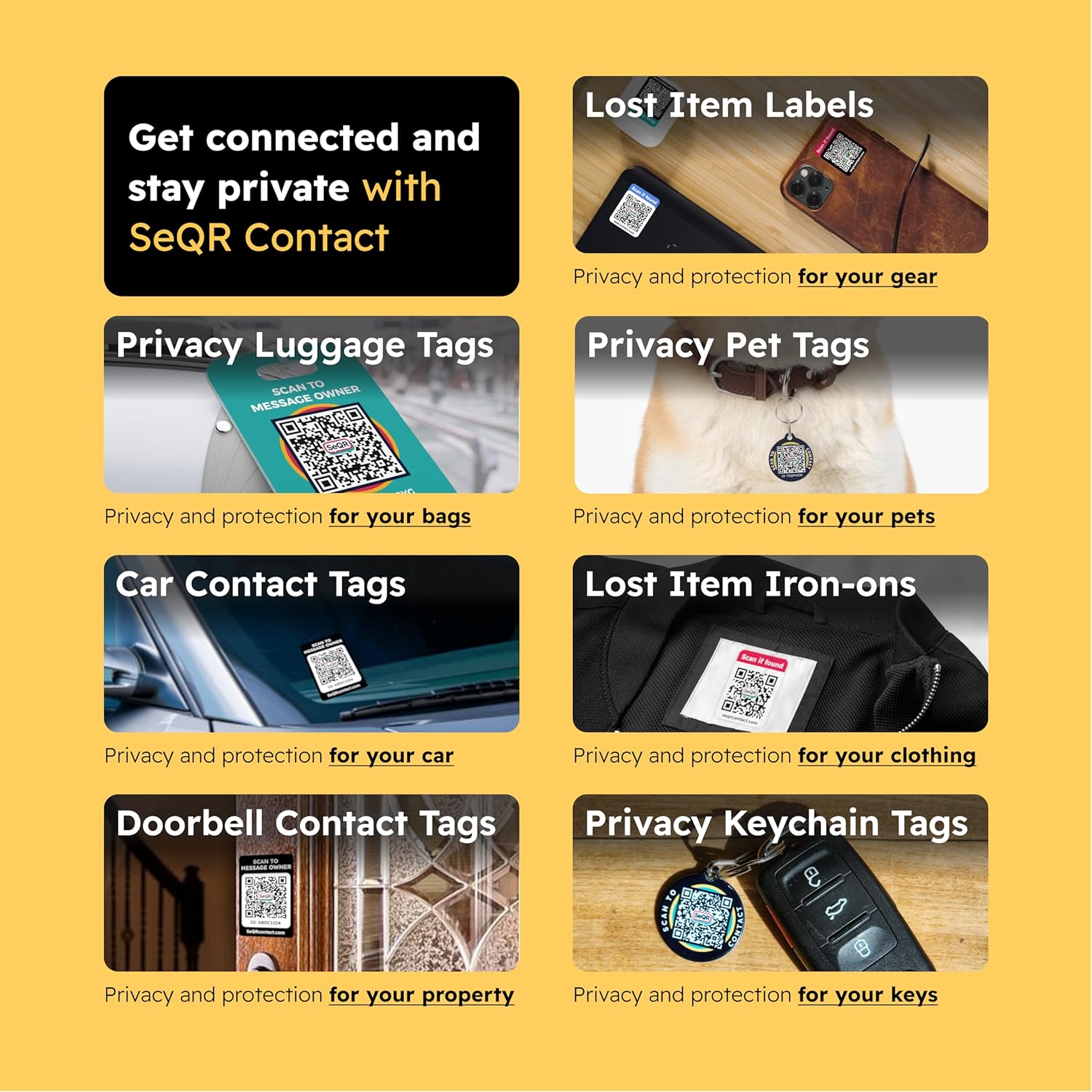 Smart La Tags | QR Code Tag Keeps Personal info Private |