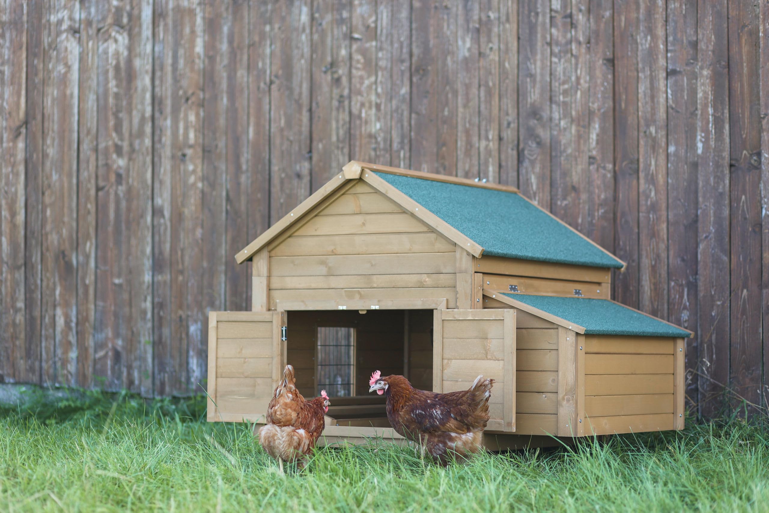 Kerbl Hobbyfarming Nido per piccoli animali per polli, 85x37x48cm, incl. posatoi, facile da montare nella gabbia