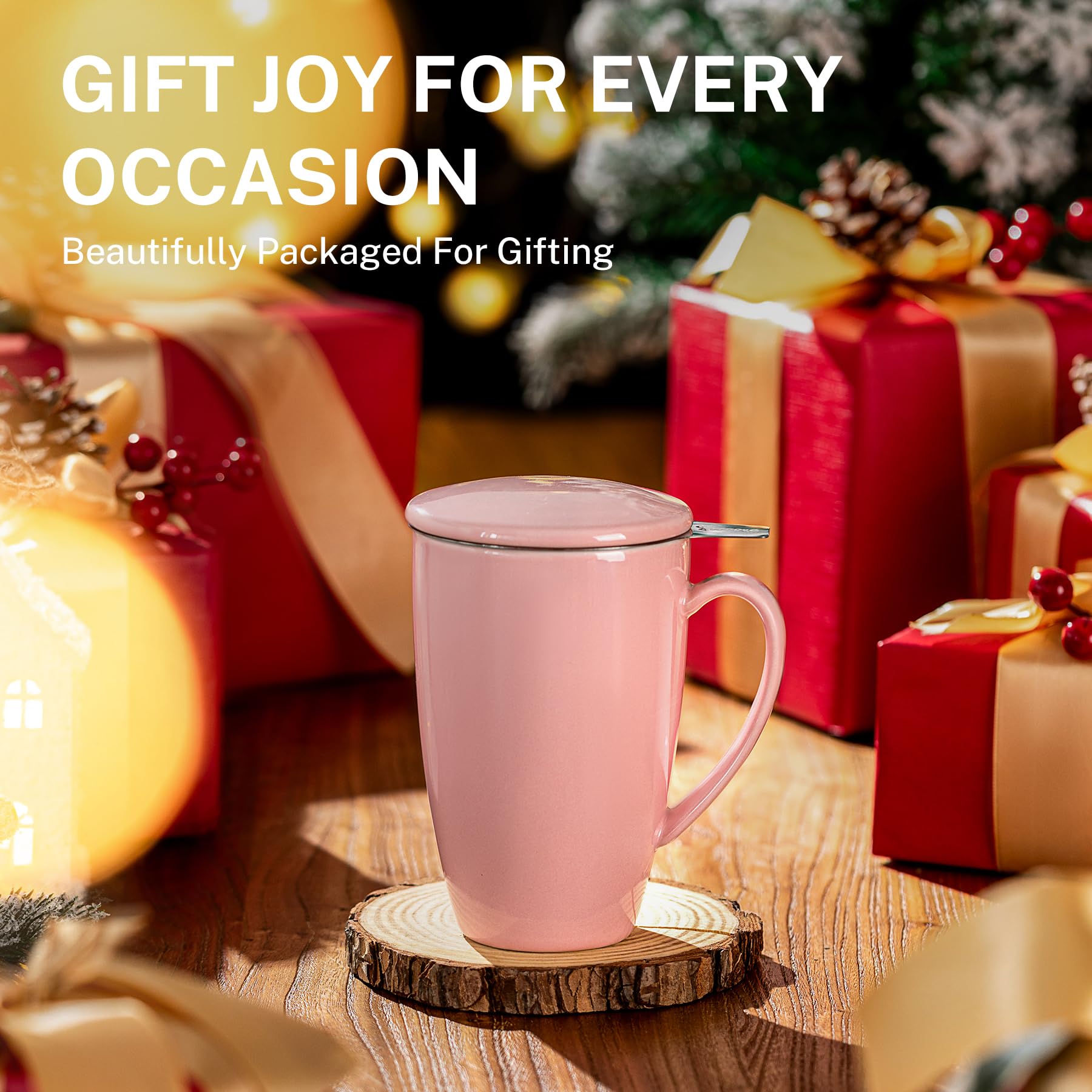 Amazon.com: Sweese 15 OZ Porcelain Tea Mug with Infuser and Lid