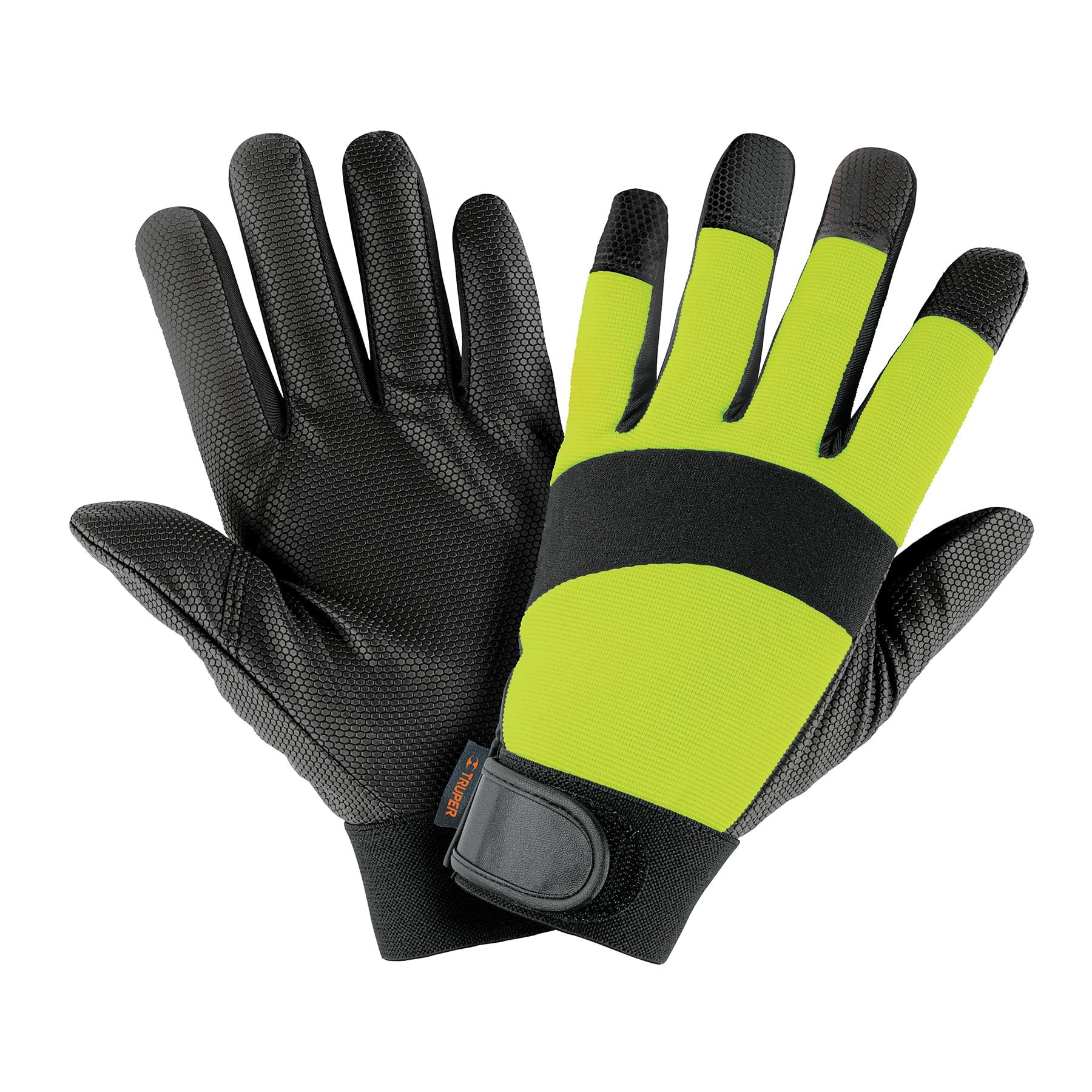 Truper GU-645, Guantes mecánico, alta visibilidad, palma poliuretano color  verde : Amazon.com.mx: Herramientas y Mejoras del Hogar