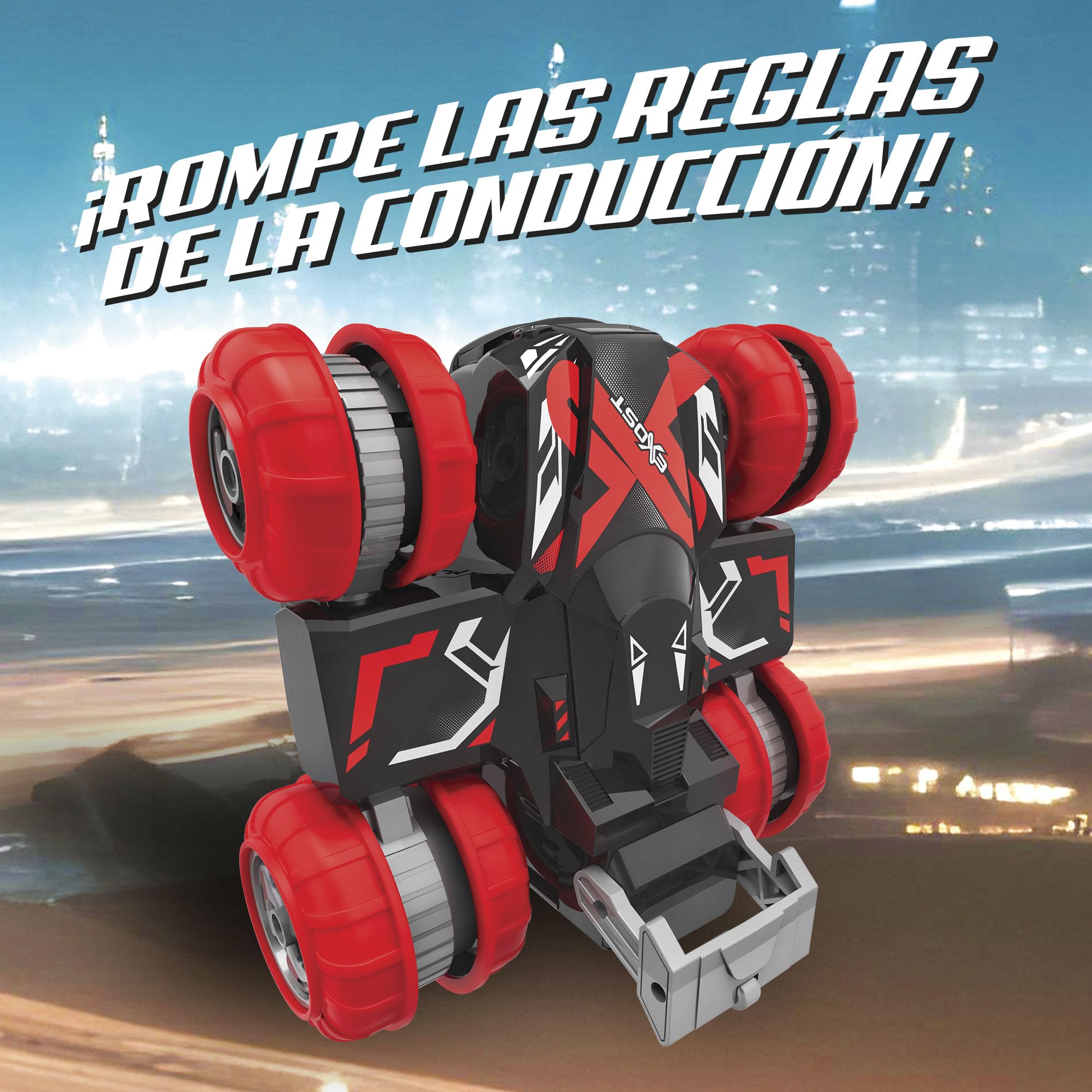 Bizak Exost Turbo Slide, auto acrobatica con ruote girevoli e portata fino a 25 metri + 5 anni (62000271)