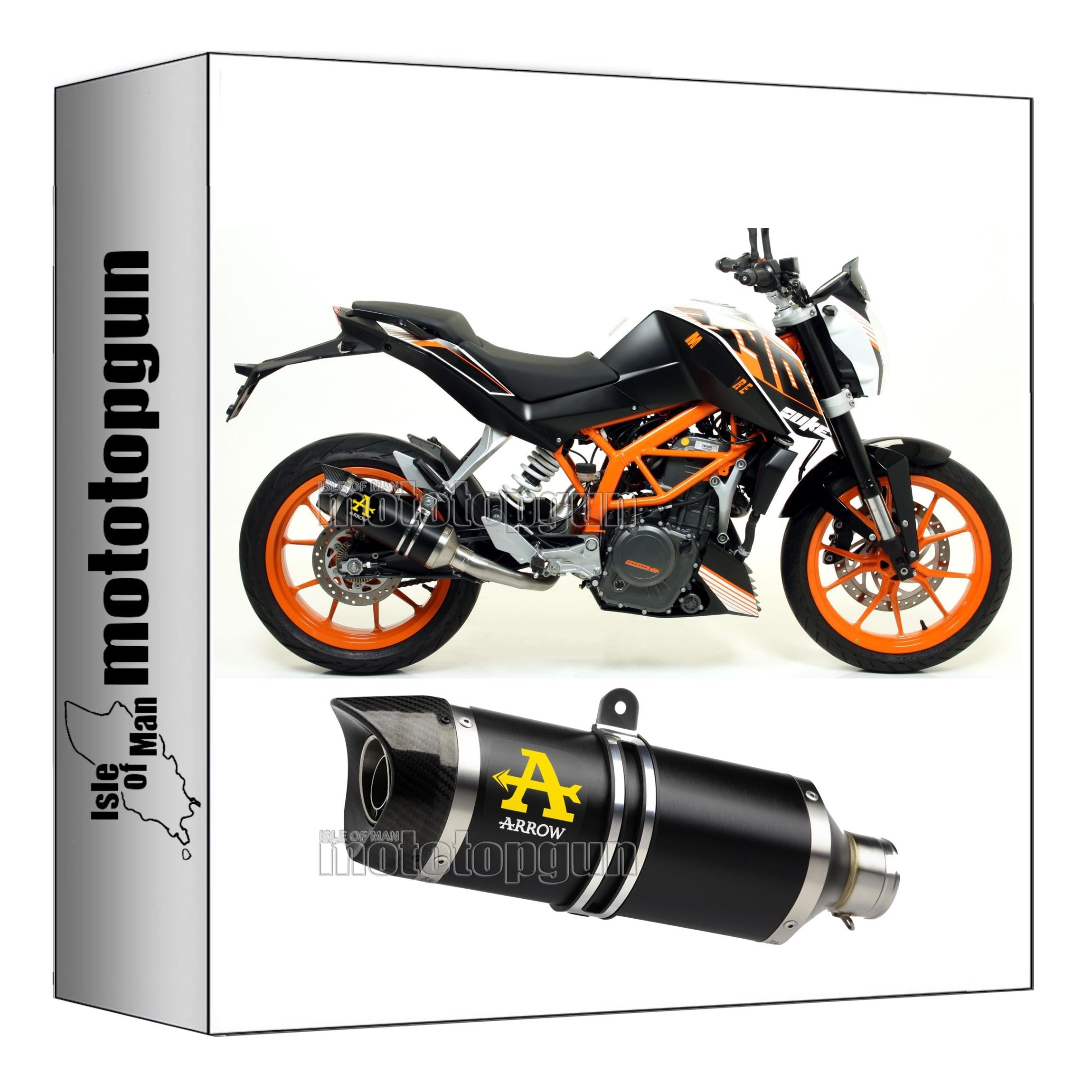 Escape Arrow Thunder homologado con fondo carby para KTM Duke 390 13-16 4