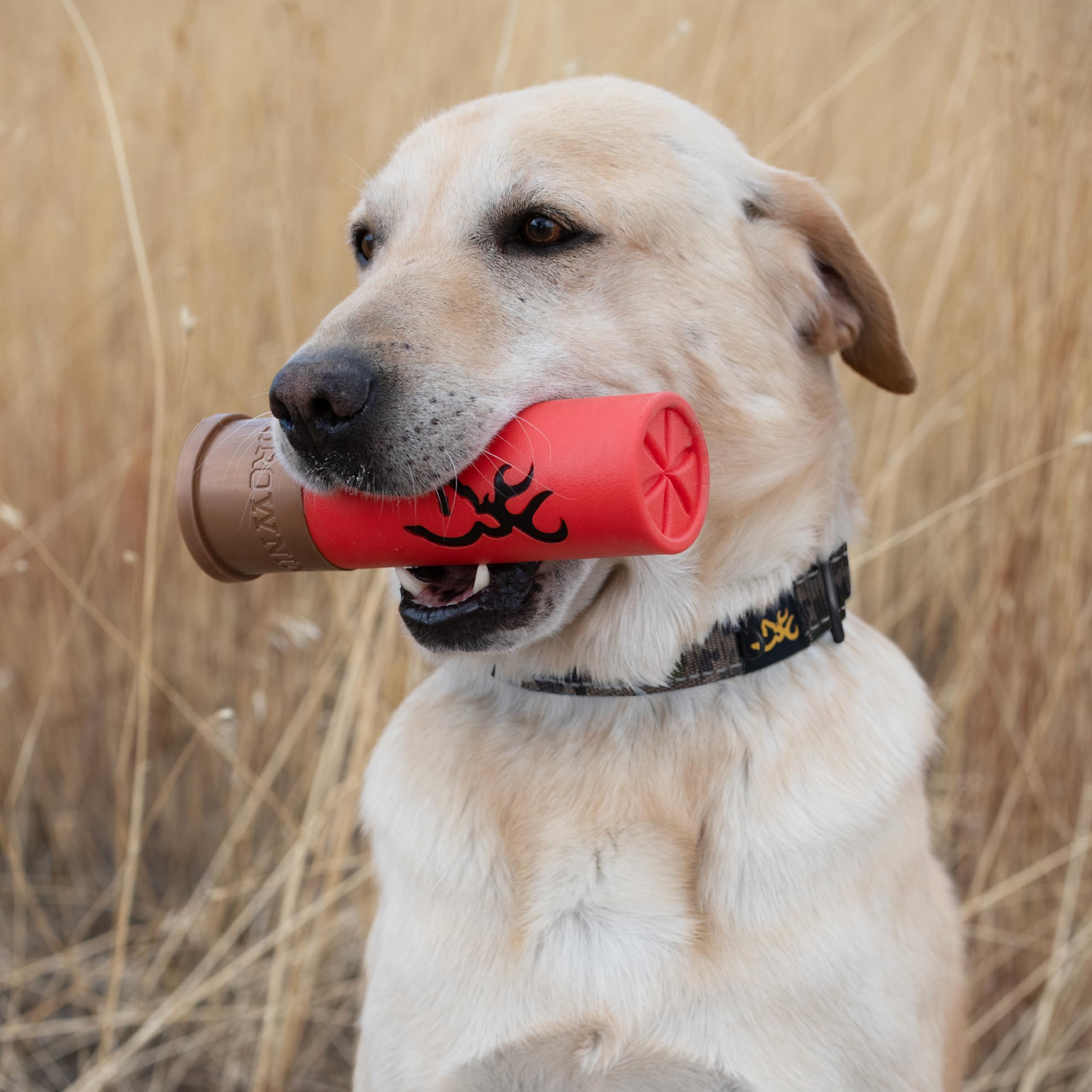 Browning Jouets pour Animaux de Compagnie, Jouets durables pour Chien à Tirer et rapporter, Jouet couineur en Coquille Rouge