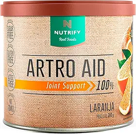 Nutrify Artro Aid – Colágeno Hidrolisado Tipo 1 e 2 com Ácido Hialurônico – Sabor Laranja – 200 g