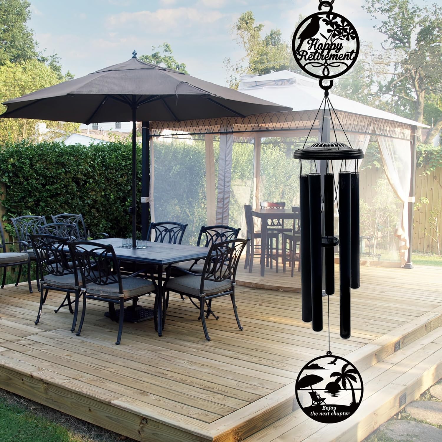 37'' Retirement Gifts Wind Chimes for Woman Men,Happy Retirement Gifts for Coworker Colleague Boss Teachers Nurses Friends,Retirement Decorations - Image 6