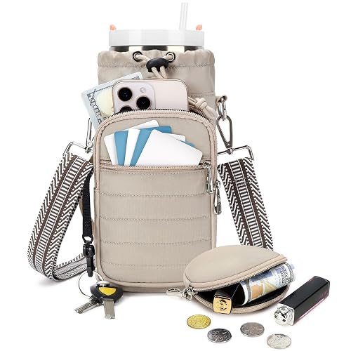 YIQUN Water Bottle Carrier Bag with Strap