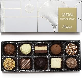 Friars Signature Chocolate Collection | 10 Luxury Assorted Belgian Chocolates | Ideal Present for Special Occasions, Birthday, Valentines, Anniversary
