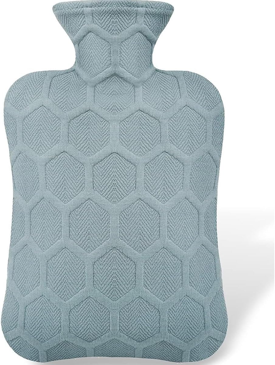 ANMIA Hot Water Bottle with Cover, Hot Water Bag for Pain