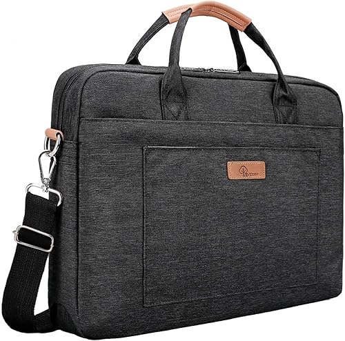 E-Tree Bolsa para laptop para mujer, 17.3 pulgadas, a prueba de golpes, acolchada, maletín para computadora, bolsa de mensajero, bolsa de trabajo,