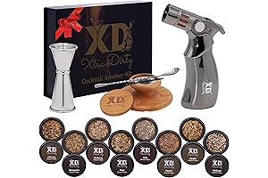 Bar Torch: Cocktail Smoker Kit with 4 Flame Jet Torch
