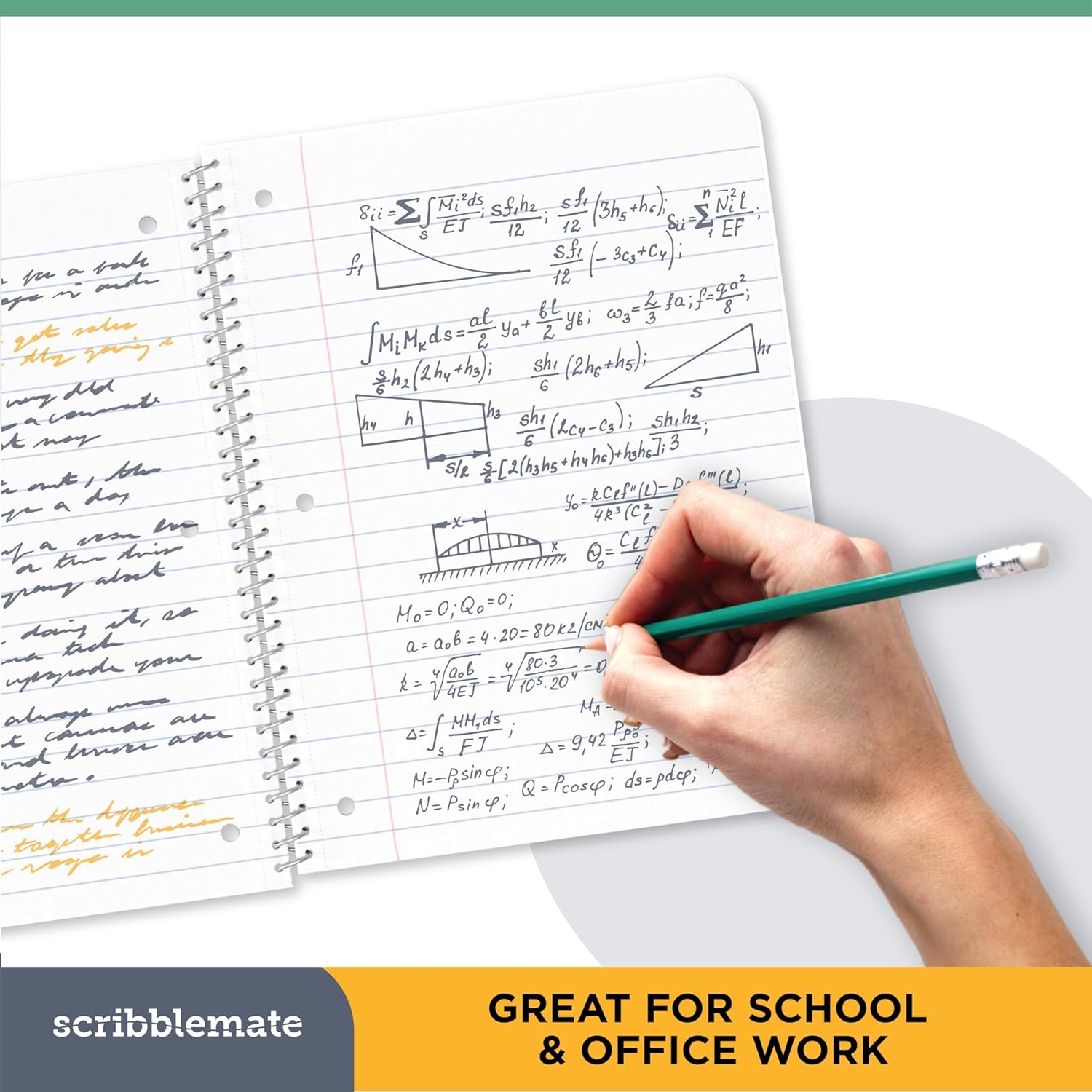 Spiral Notebooks College Ruled 1 Subject Spiral Notebook Pack of 12 Assorted Soft Colors, 8 x 10 1/2 Inch, 70 Sheets, Leopard Pattern Notebooks for Work & School - Image 4