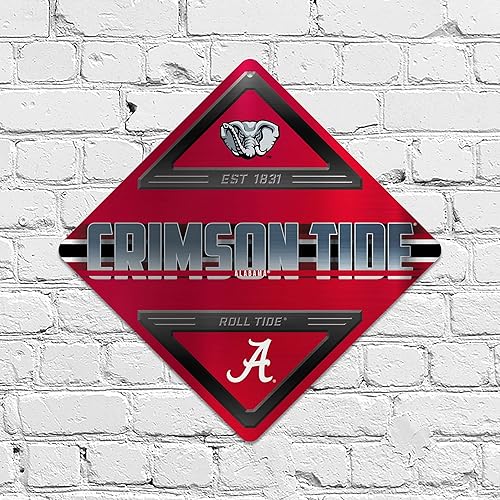 Miniatura 2 de Rico Industries NCAA - Letrero de metal estándar de 16.5 x 16.5 pulgadas, decoración del hogar, dormitorio, oficina, cueva de hombre