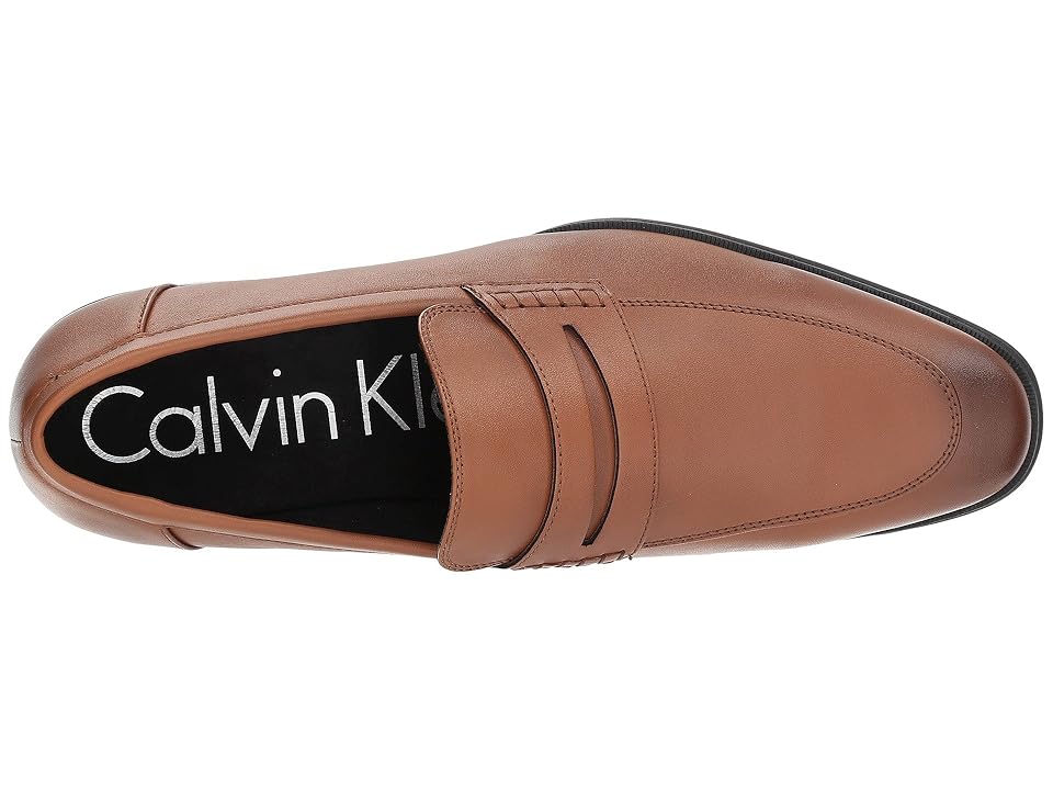 

Calvin Klein Torrance (Cognac Nappa Smooth) Men's Slip-on Dress Shoes, Brown