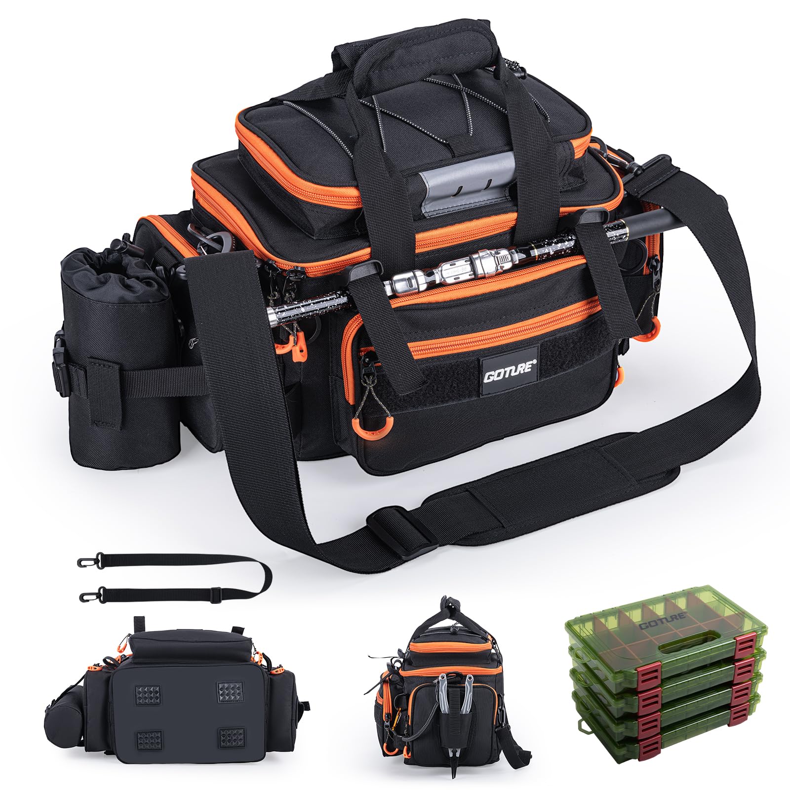 Goture Fishing Tackle Bag - Waterproof & Durable -19 Goture Fishing Tackle Bag - Waterproof & Durable -19