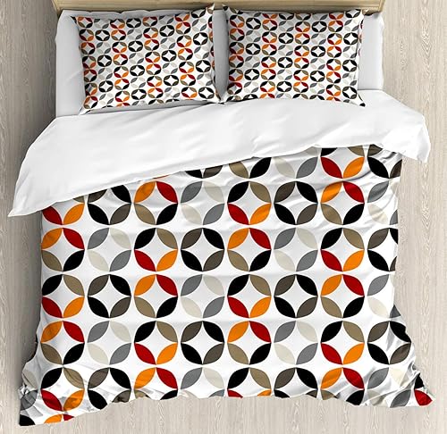 Miniatura 52 de Ambesonne Juego de funda de edredón de baloncesto, silueta de jugador de baloncesto, promoción de campeonato de competencia de atleta, juego de ropa