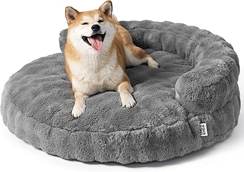 Miniatura 29 de EHEYCIGA Cama para perro de tamaño mediano, sofá esponjoso para perros pequeños con funda extraíble lavable, sofá para mascotas, impermeable y Negro