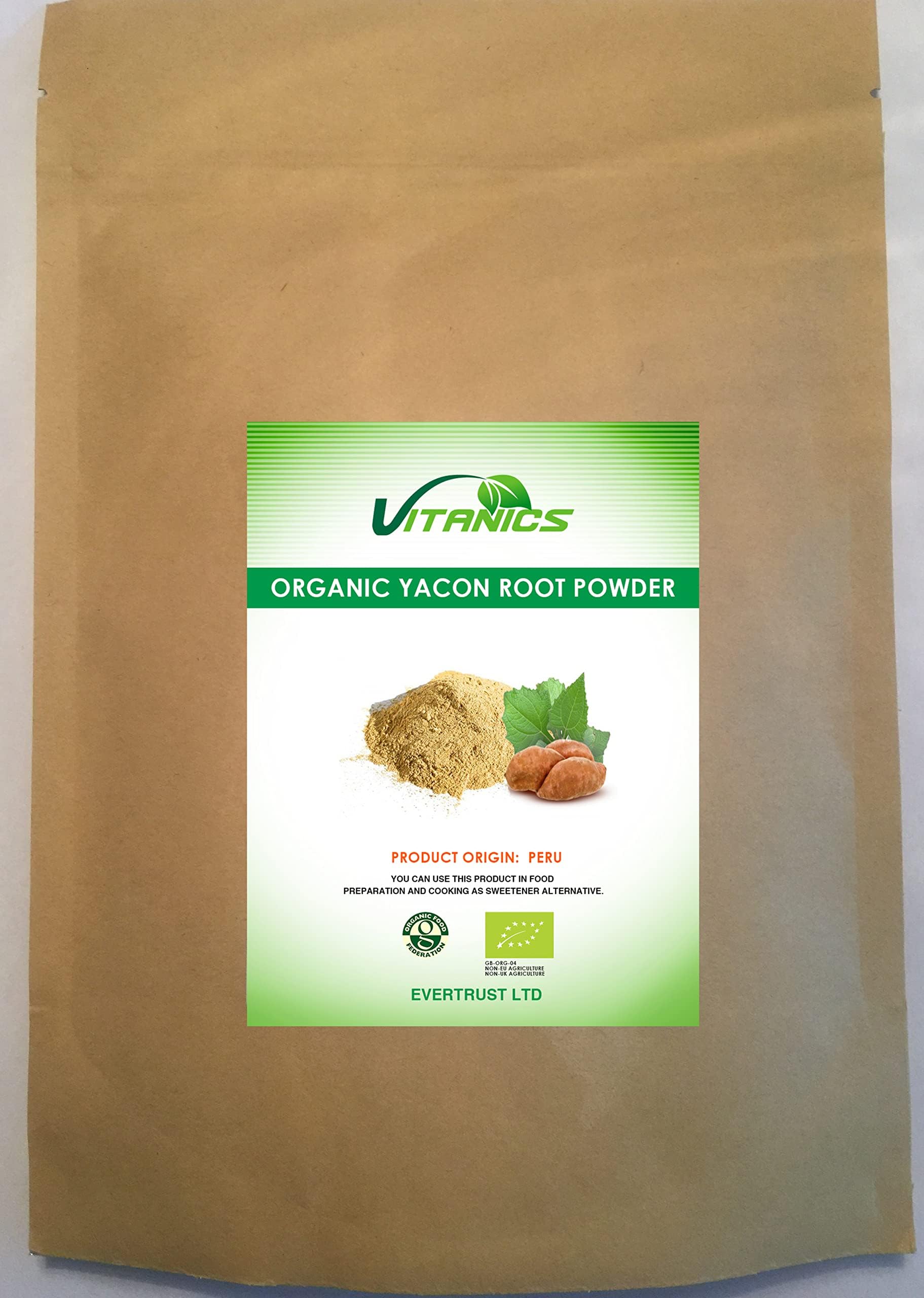 Raw Organic Yacon Root Powder (300g)