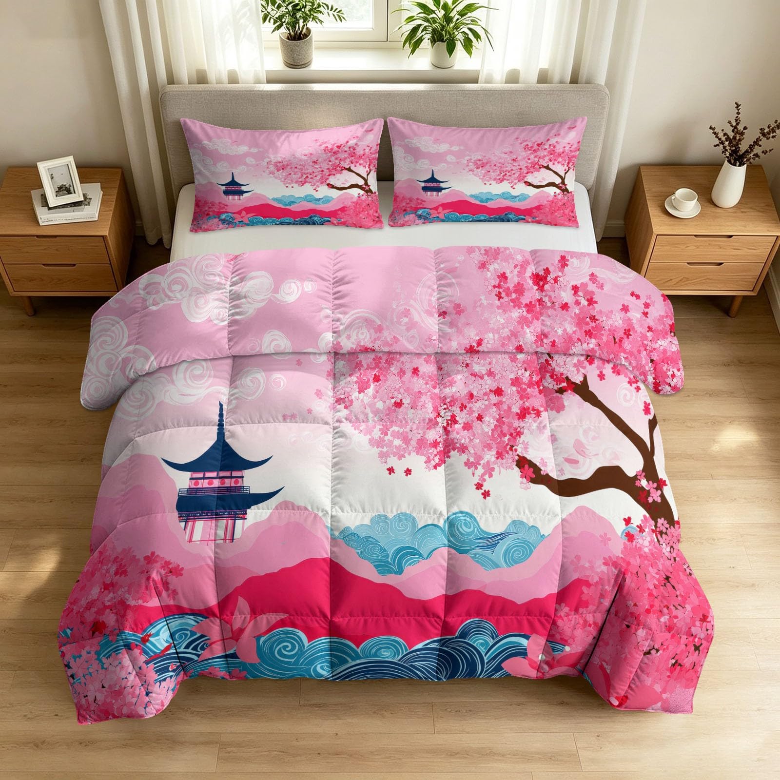 Edredón sin funda 140 x 200 cm ligero y cálido con 2 fundas almohada