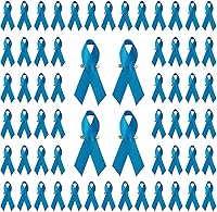 Vista 23 de WANDIC Alfileres de satén de cinta de poliéster, alfileres de cinta de concientización sobre el cáncer, broche de conciencia de fe de esperanza