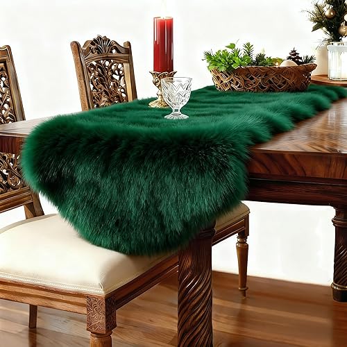 Vista 26 de duduta Tapete redondo de piel de oveja sintética color púrpura de 4 x 4 pies, peludo y mullido, lavable a máquina