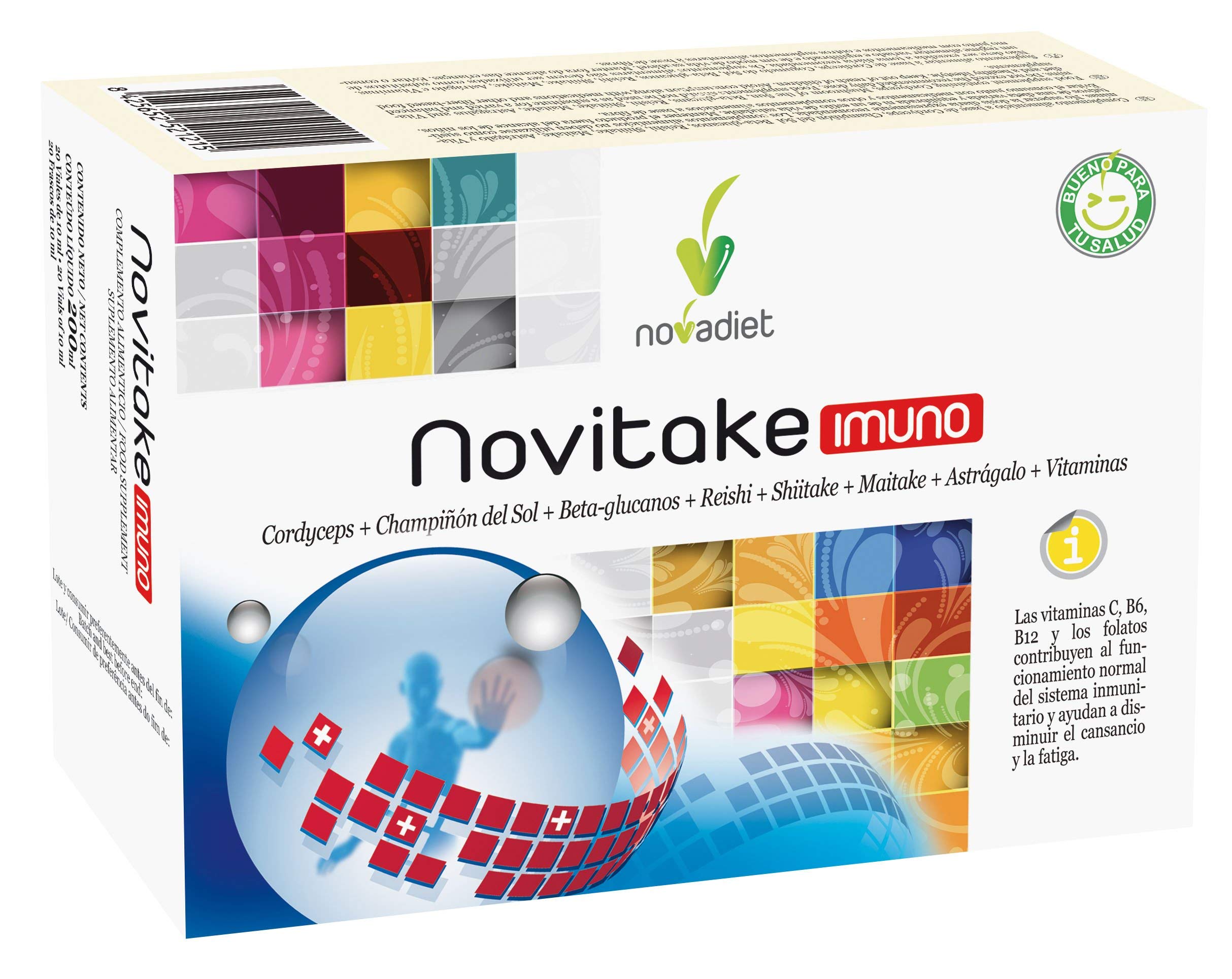 Novitake Immunity Super Shots - Boost Immunity, Concentration & Reduce Tiredness with Vitamin C+B6+B12 and Folate for Strong Immune System Support, 20 Individual Vials
