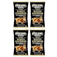 Vista 4 de Pork King Good Chicharrones de cerdo (Chicharrones) (Queso Cheddar Blanco, 4 Pack)