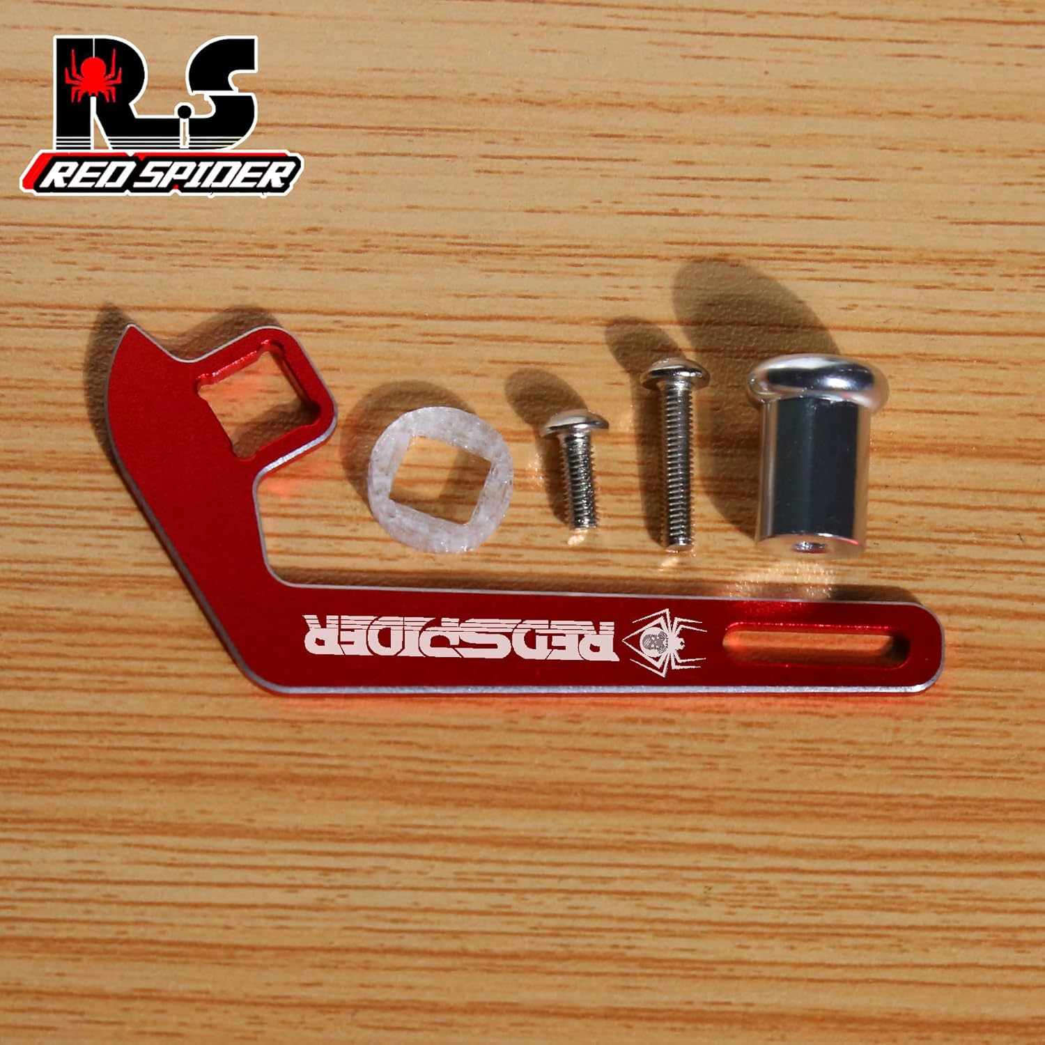 Aluminum Transmitter Steering Wheel Trigger One-Handed Control Adapter for TQi Transmitter TRX4 TRX6 1/10 TRX-4M 1/18 RC Car Crawler(Red)