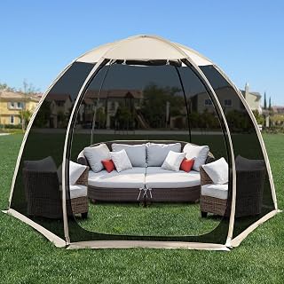Alvantor Pop Up Screen House Gazebo 6x6 ft - Instant Igloo Tent with Mosquito Netting, UV Protection for Patio, Backyard, 2-3 Persons