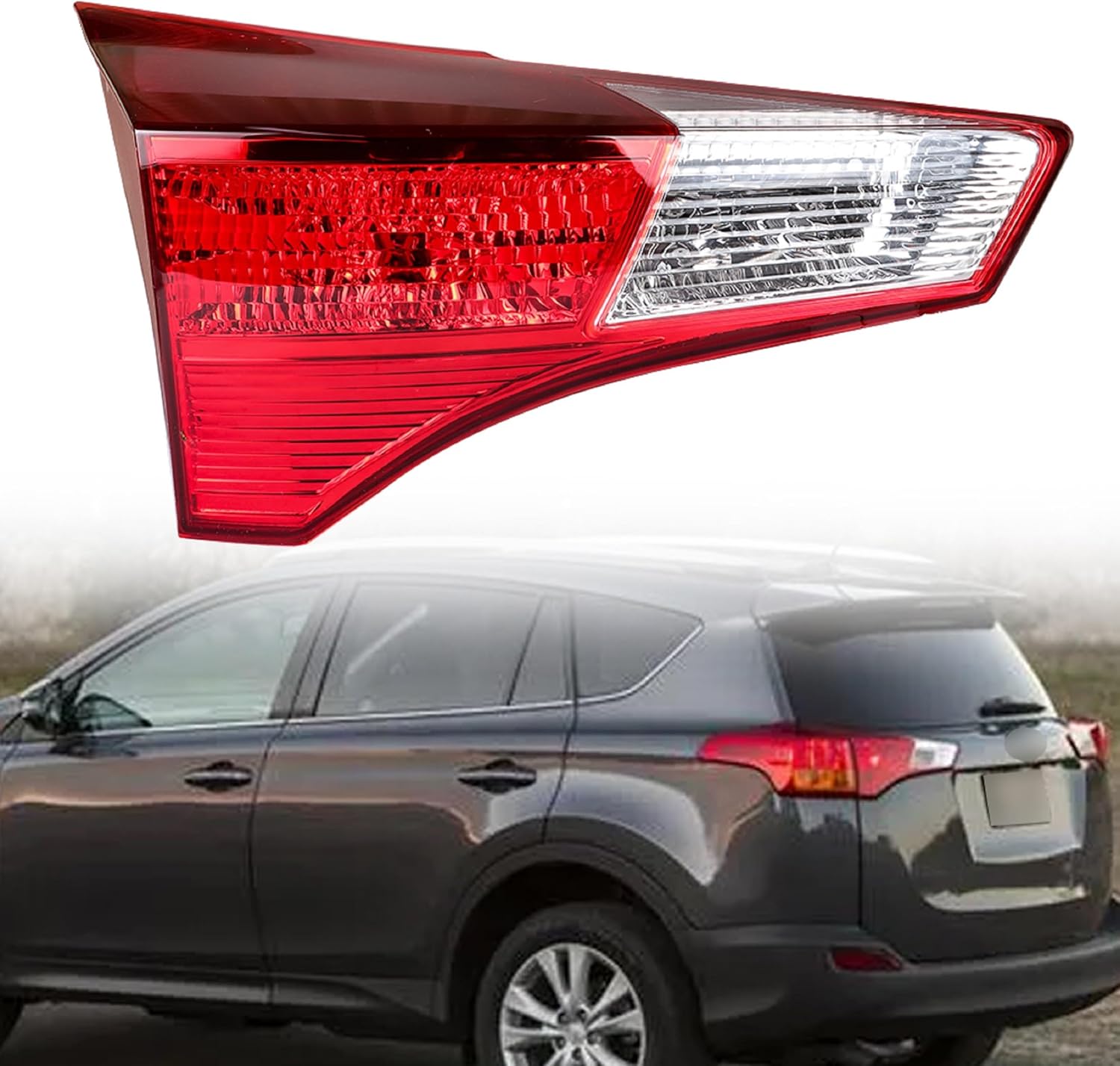 LH Driver Side Inner Tail Light Replacement for Toyota RAV4 2013-2015 Tail Lamp 815900R010 TO2802126