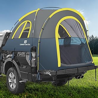Truck Bed Tent 6.5ft: Easy Set Up Umburato Pickup Truck Tents for Camping, Waterproof PU3000mm Canopy for Truck Camper, Portable, Spacious for 2 Person Blue