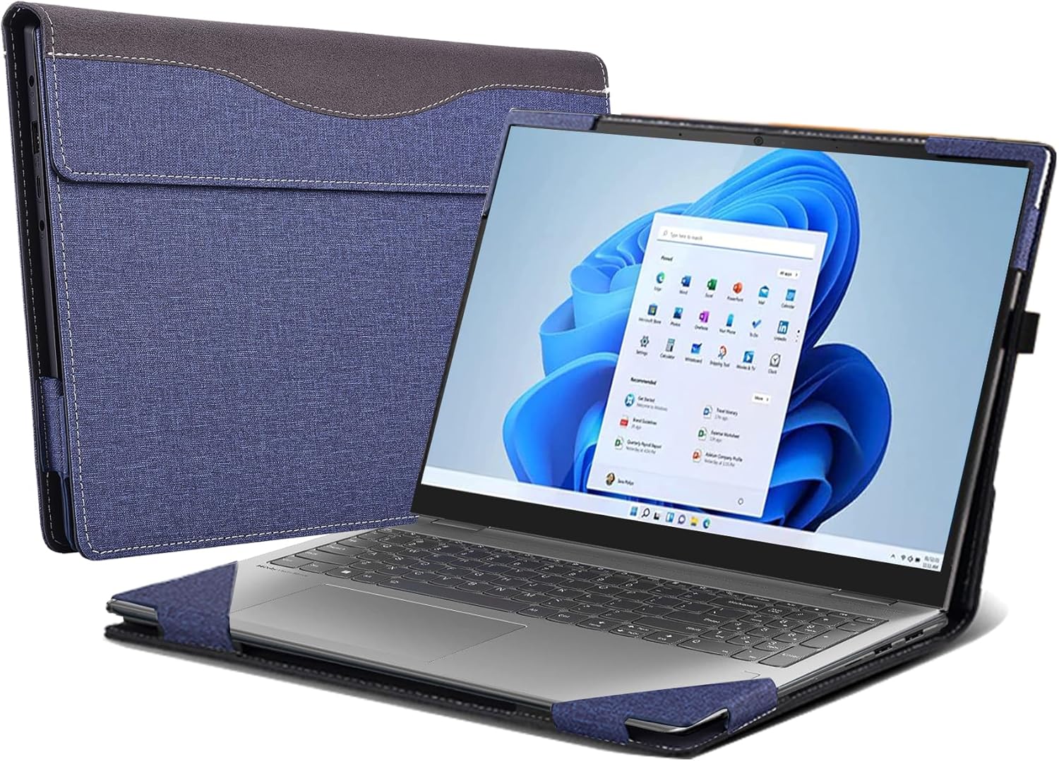 Laptop Case for 2023 Yoga 7i 16"|Yoga 7 16IRL8 /16IAH7/16IAP7 /16AHP9/16IM9 2-in-1 Laptop Detachable Case (Blue)