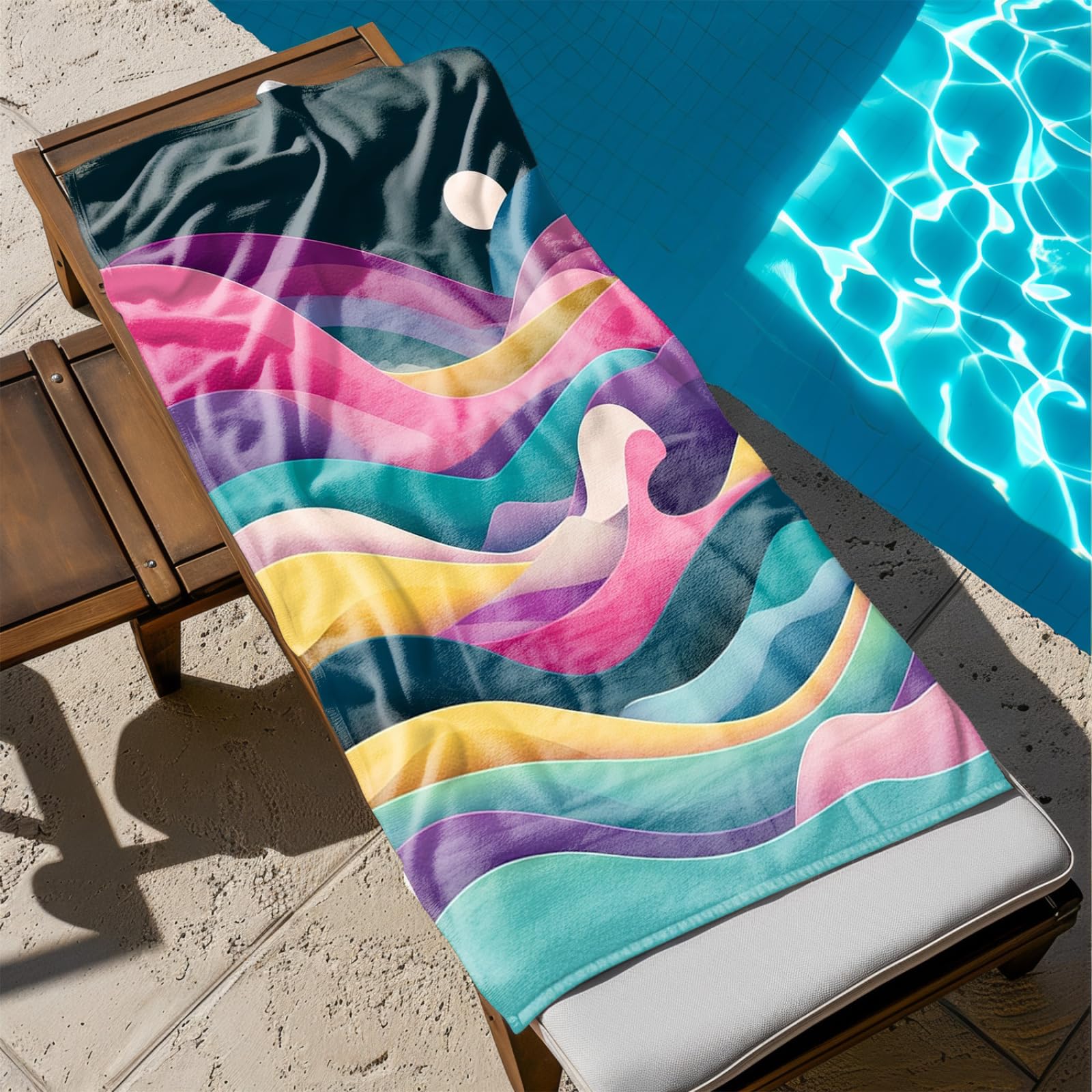 Telo Mare Microfibra Grande 200X200 Verde Nero Astratto Telo da Mare Matrimoniale Xxl,Ad Asciugatura Rapida, Telo Bagno Senza Sabbia,Spiaggia, Campeggio, Escursionismo, Picnic