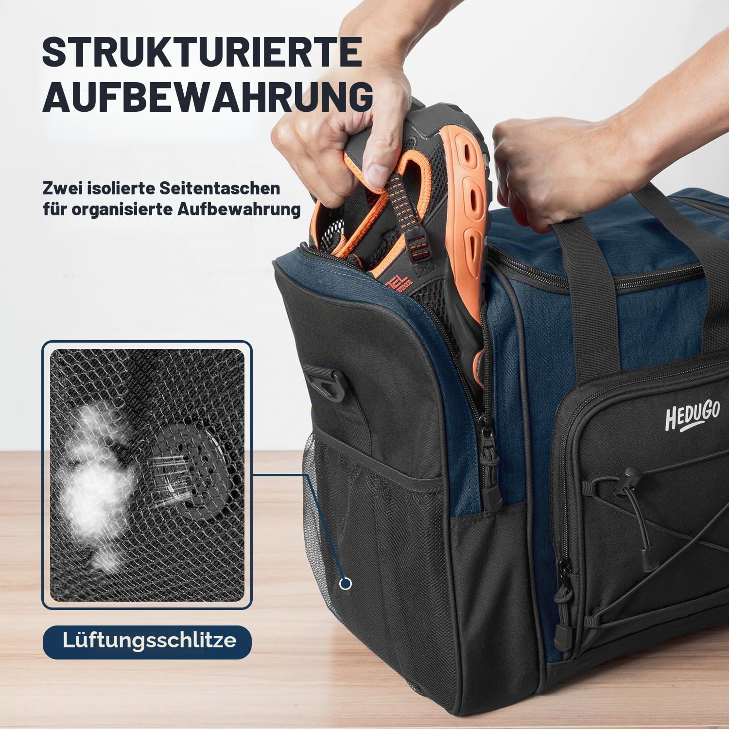 Bowlingballtasche – Einzelball-Tragetasche mit Schaumstoffkissen, gepolstertem Gurt für Damen und Herren, passend für Bowlingschuhe bis Herrengröße 42 und Zubehör