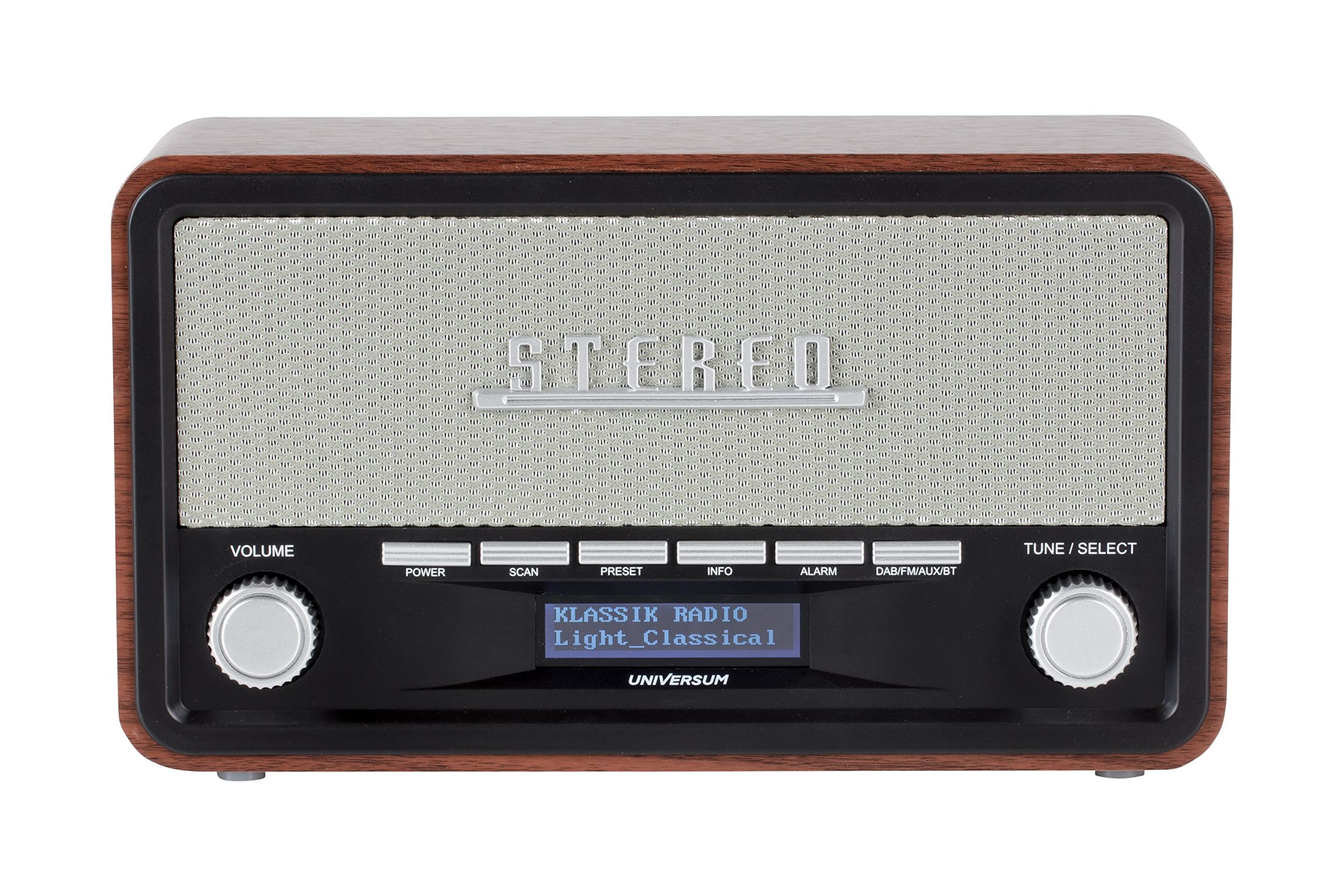 UNIVERSUM DR 350 - Retro DAB+ Radio mit Bluetooth & AUX, Holzoptik