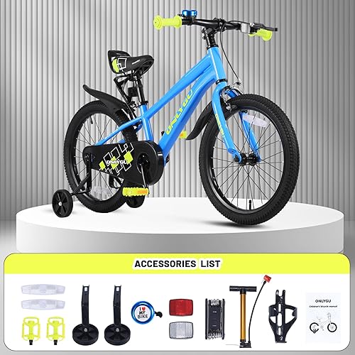 Miniatura 6 de Elegante bicicleta para niños de 4 a 9 años, fácil de montar, segura y estable, ruedas de 16 a 18 pulgadas, colores vibrantes, incluye ruedas de